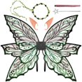 thumbnail image 1 of Set de disfraces Fairy Wings VersaCharm, 86 x 64 cm, color negro, tamaño grande, 1 of 9