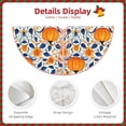 thumbnail image 3 of KLL Christmas Tree Skirt,Party Decorations Farmhouse for Christmas Decorations Holiday Party 30" -Blue Orange Pumpkin fall, 3 of 6