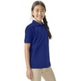 thumbnail image 5 of Classroom School Uniforms Adult Short Sleeve Pique Polo CR832X, XL, SS Royal, 5 of 7