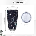 thumbnail image 4 of Susaid Galaxy2 Print 20oz Car Cup,Insulated Coffee Cup Fully Spill Proof Travel Coffee Mug, Stainless Steel Tumbler for Work Home Outdoor Car-Without Straw, 4 of 8