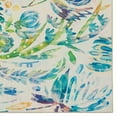 thumbnail image 4 of Linon Home Décor Washable Ellis Area Rug or Runner Collection, Ivory and Blue, 2' x 8', 4 of 7