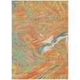 thumbnail image 2 of Addison Rugs Chantille Indoor/Outdoor Transitional Geometric, Abstract Orange Washable Rectangle Rug, 5' x 7'6", 2 of 6