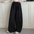 thumbnail image 4 of Tiijoy Little Girl's Baggy Straight Leg Sweatpants High Rise Casual Active Pants Trousers, 4 of 6