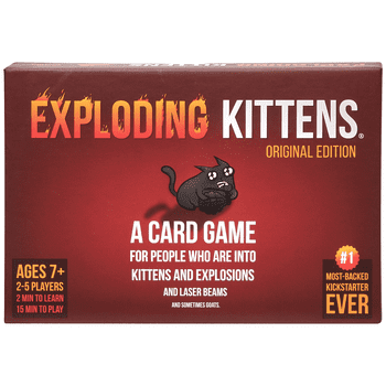 Exploding Kittens Original Edition Card Game Party Game, 15 Mins Ages 7 And Up, 2-5 Players
