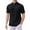 Black, variant on MIXUE Mens T-Shirts Solid Color Round Neck Short Sleeve Spring Summer Fashion Stank Loose Casual Jacquard Pullover Tops T Shirts Daily-Wear,Black,S