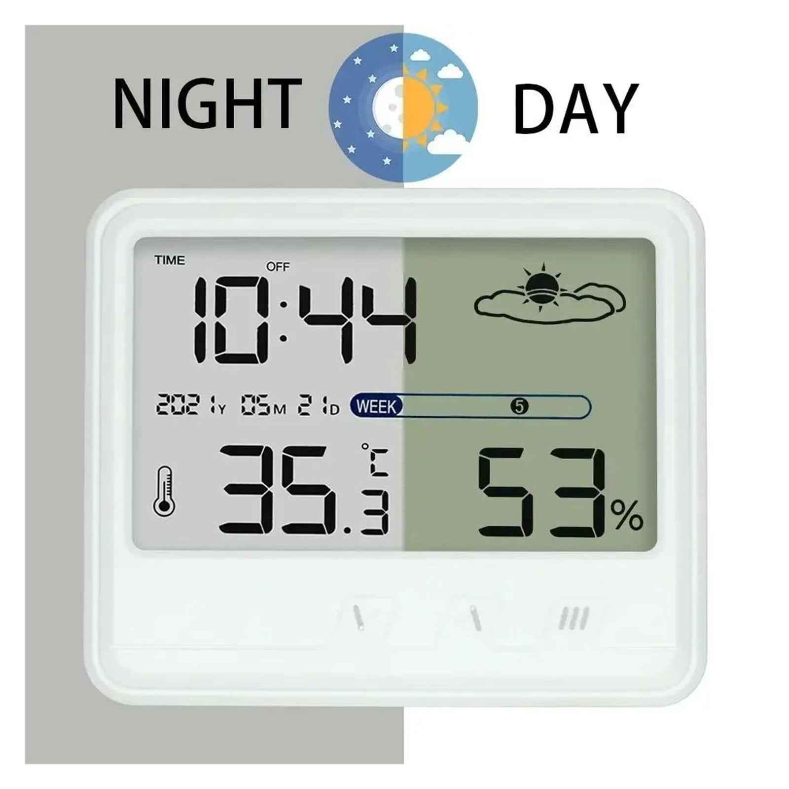 Weather Station Digital Thermometer Hygrometer Sensor Gauge Home Indoor Temperature Humidity Meter