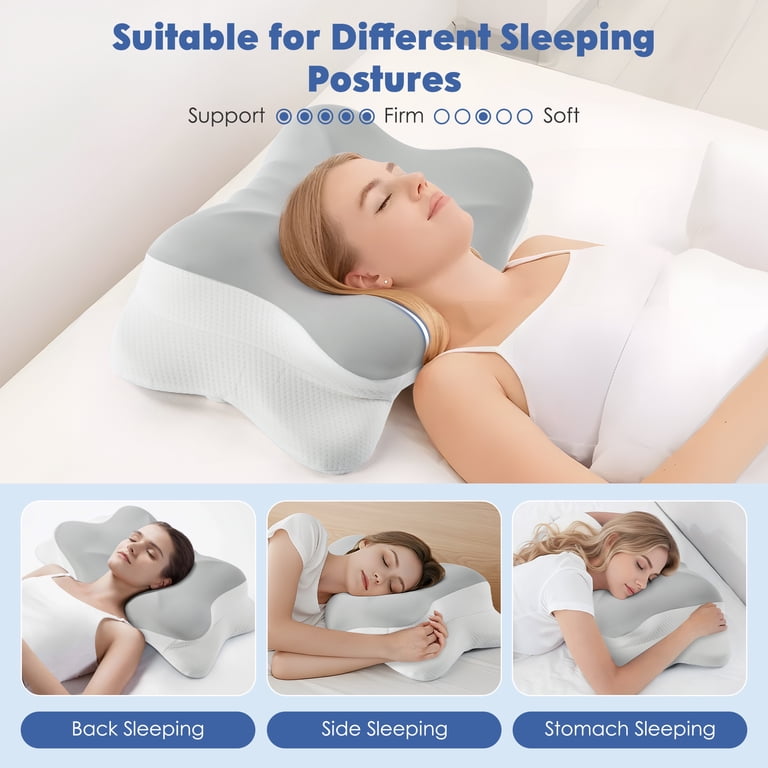 MOONORAH Cervical Neck Pillow, Orthopedic Memory Foam photo 3