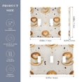 thumbnail image 3 of Dailycode Light Switch Plate Covers 3 Gang Wall Plate Plastics Outlet Covers for Kitchen Home Office Decor Coffee and Heart Latte, 3 of 8