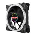 thumbnail image 1 of Magic Diamond 120mm ARGB PWM Ventilador con cubierta para PC Sistema de enfriamiento de computadora, 3Pin 5V Soporte de iluminación controlada por programa, Ventilador de enfriamiento silencioso RGB, 1 of 1