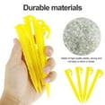 thumbnail image 7 of 20 Pcs Plastic Stakes for Tents and Blankets, Tent Stakes 5.7inch, Yellow, 7 of 7