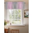 thumbnail image 2 of Pink Ombre Curtain Valances for Windows, Grey Modern Art Farmhouse Kitchen Valance Window Treatment, Light Filtering Block Curtains for Bathroom/Bedroom/Living Room 42'' x 12'', 2 of 9