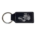 thumbnail image 4 of Keychain - Rectangle - Steamroller - Leather, 4 of 4