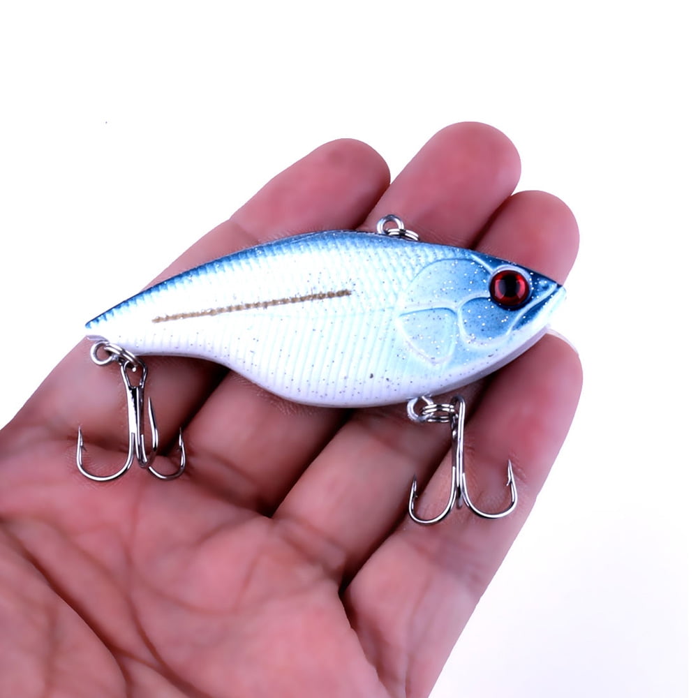 HENGJIA Fishing Lures, 8PCS 0.66oz/2.95in Lipless Crankbaits for Bass, Deep Diving Minnow VIB Lifelike Hard Baits Sinking Fishing Lure for Saltwater Freshwater Bass, Redfish, Trout, Walleye