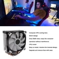 thumbnail image 3 of With 12CM CPU Cooler 4 Heat Pipes 3 Wire Single Fan 5 Colored Lights PC CPU Cooling Fans With Bracket For  775 1150 For, 3 of 8