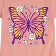 thumbnail image 3 of Instant Message - Mandala Butterfly  - Toddler & Youth Girls Short Sleeve Graphic T-Shirt, 3 of 6