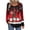 Style 1, variant on Long Sleeve Shirts for Women Christmas Print Pleated Henley Neck Long Sleeve Tunic Blouses Loose Fit Casual Tops Festive Pullover
