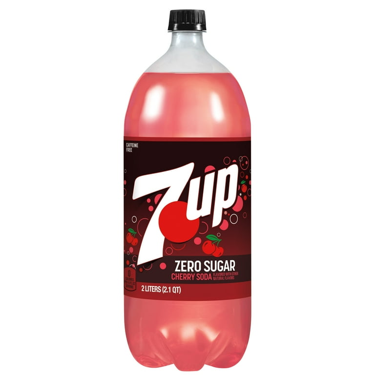 Healthy 7UP Diet Drink, Caffeine-Free, Zero Sugar, Cherry Flavored