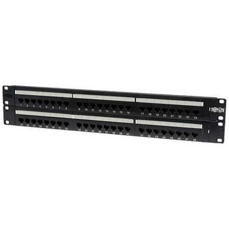TRIPP LITE N052-048 48-Port Cat5e Patch Panel 568B