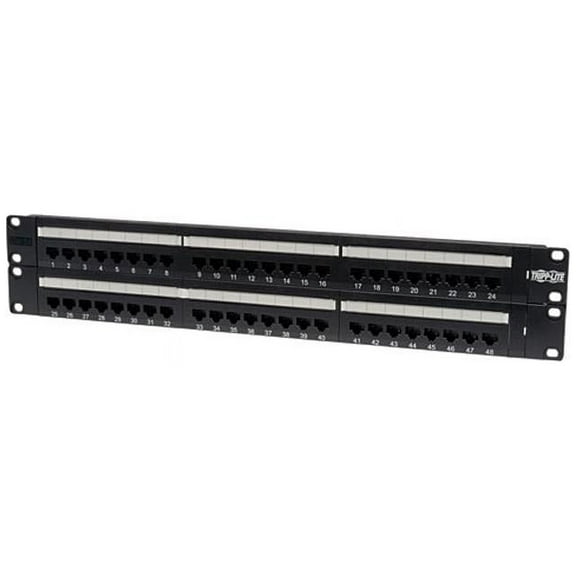 TRIPP LITE N052-048 48-Port Cat5e Patch Panel 568B