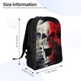 thumbnail image 4 of Disketp Red And White Screaming Demon Skull Mochila Unisex de Apertura Lateral Completa, Mochila para Laptop para Escuela, Trabajo y Viajes, 4 of 8