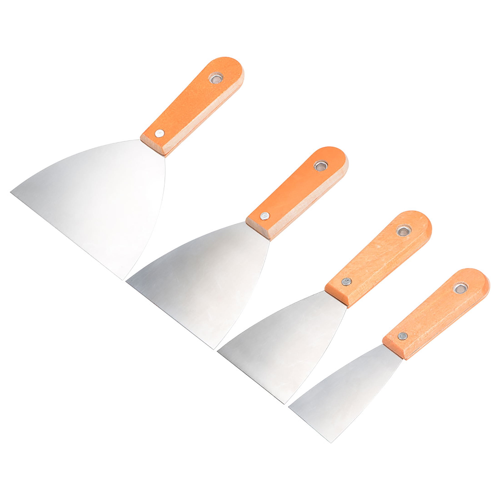 Putty Knives 2 3 4 5 Inches Paint Scraper Carbon Steel Blade with