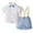 Blue-d, variant on Kids Boys Gentleman Wedding Outfits Collared Dress Shirt Suspender Kids Boy Easter Outfit Kids Boy Clothes 4-5 Years
