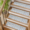 thumbnail image 4 of Grey Carpet Stair Treads Non Slip Backing 8" X 30" Stair Treads for Wooden Steps Indoor, Soft Washable Stairway Stair Runners Oriental Staircase Rugs for Kids Pets Elders, 4 of 5