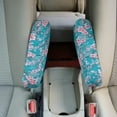 thumbnail image 4 of Yuyamidu Pink Cherry Blossom Car Seat Armrest Covers Blue Armrest Protector Covers 2 Pcs Car Armrest Handle Cover SUV Truck Van Armrest Covers Accessories, 4 of 7