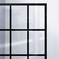 thumbnail image 6 of DreamLine French Linea Toulon 34 in. W x 72 in. H Single Panel Frameless Shower Door, Open Entry Design in Satin Black, 6 of 9