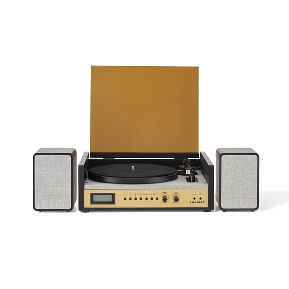 Open Box Crosley Coda Vinyl Record Player with Speakers and Wireless Bluetooth - Audio Turntables