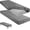 Dark Grey, variant on 75" x 31" x 9" Cot Sheet Compatible with Narrow Twin Mattress Camp Bunk Beds RVs Microfiber Sheet for Bunk Guest Beds Army Cots Trifold Mattress (Dark Gray, 1 Pack)