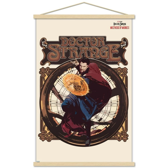 Marvel Doctor Strange in the Multiverse of Madness - Solo Wall Poster with Wooden Magnetic Frame, 22.375" x 34"
