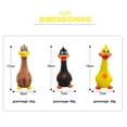 thumbnail image 4 of 2 Uds Pollo De Goma Gritando Cachorro Masticando Apretón Amarillo Marrón Sunnimix Pollo chirriante, 4 of 8