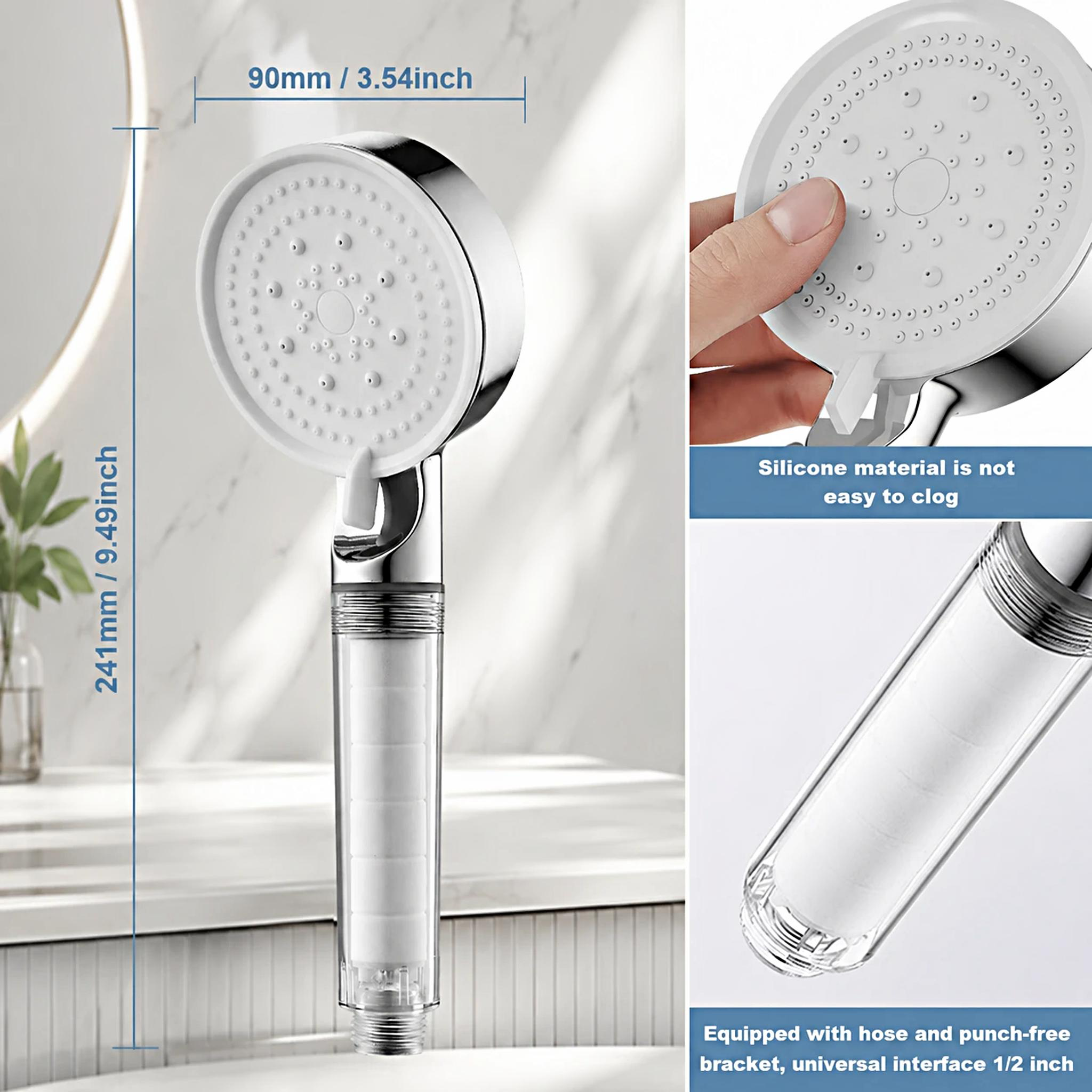 Beaulyn 5-Mode Handheld Shower Head with Hose photo 7