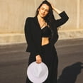 thumbnail image 4 of BEADCEST Sombrero Fedora De Con Ancha Para Y Mujer Ideal Para Y Fiestas, 4 of 5