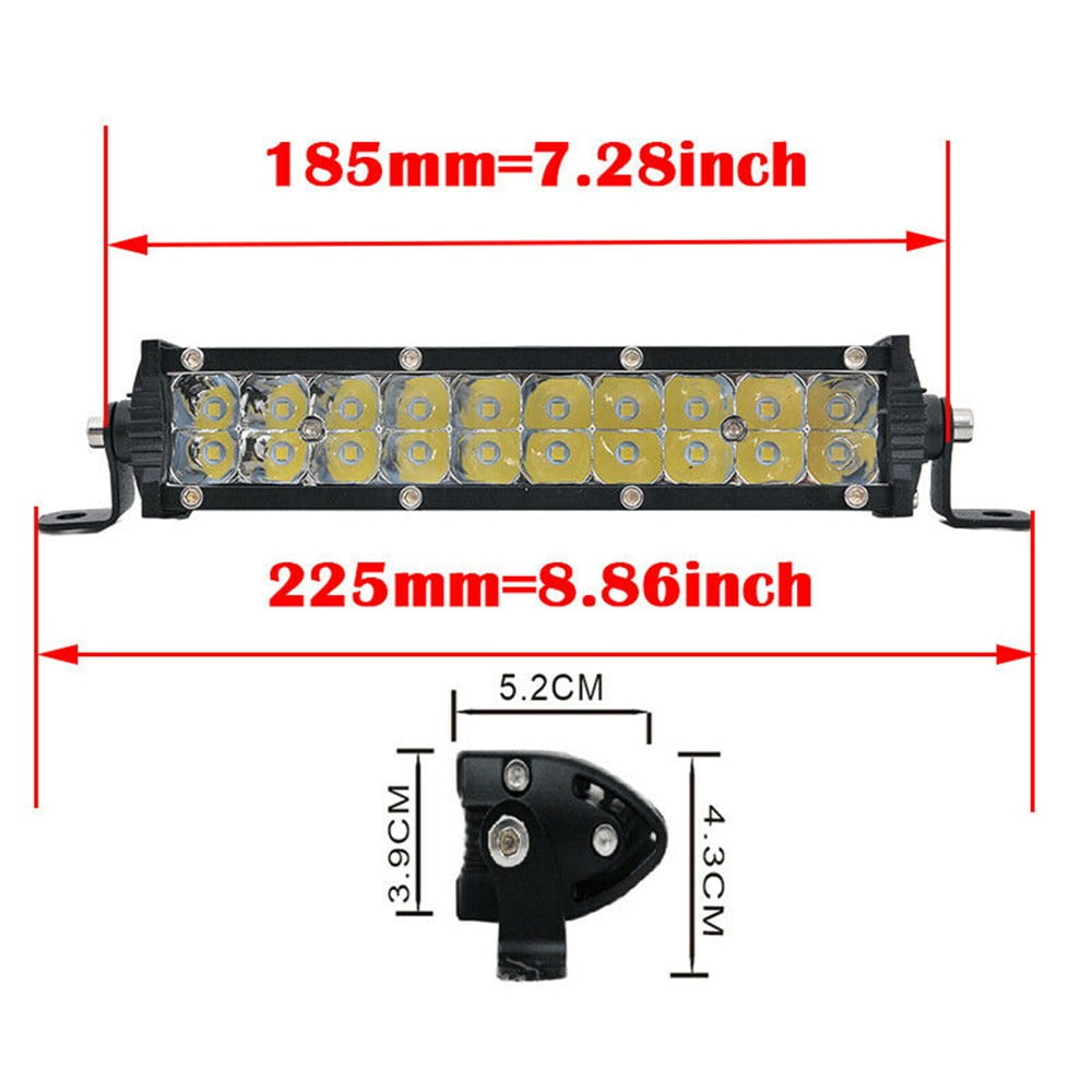 Nilight 42 In 240W LED Spot Flood Combo Light Bar Fits ATV 4 Pack - Foto 7
