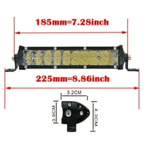 7-Inch Car 4Wd Truck Led Work Fog Light Bar Off-Road Driving Lamp 60W Yellow