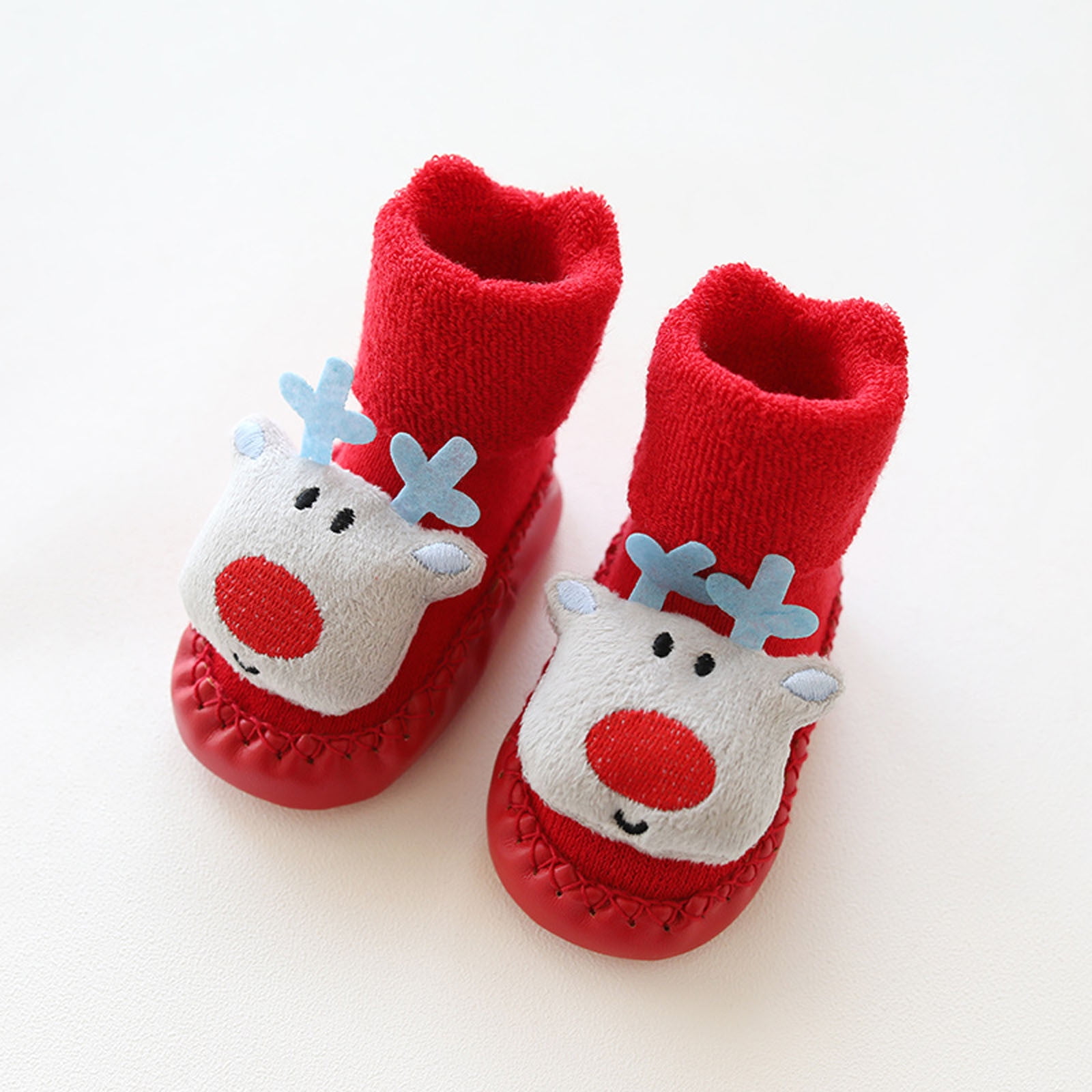 Merry Christmas,Newborn Baby Boys Girls Christmas Floor Socks Anti-Slip Baby Step Socks SPE969 