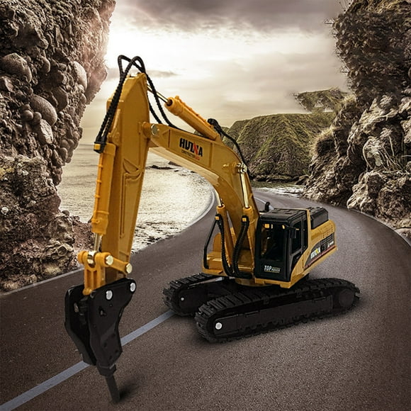 DPTALR Excavatrice en Alliage Camion de Construction Jouet Tracteur Jouet Garçon Excavatrice Manuelle Modèles d'Équipement de Construction en Métal