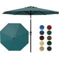 thumbnail image 2 of Parasol de Patio de 10 Pi avec Manivelle et Inclinaison à Bouton-Poussoir, Parasol de Table d'Extérieur Robuste à 8 Baleines pour Cour, Terrasse, Piscine, 2 of 7