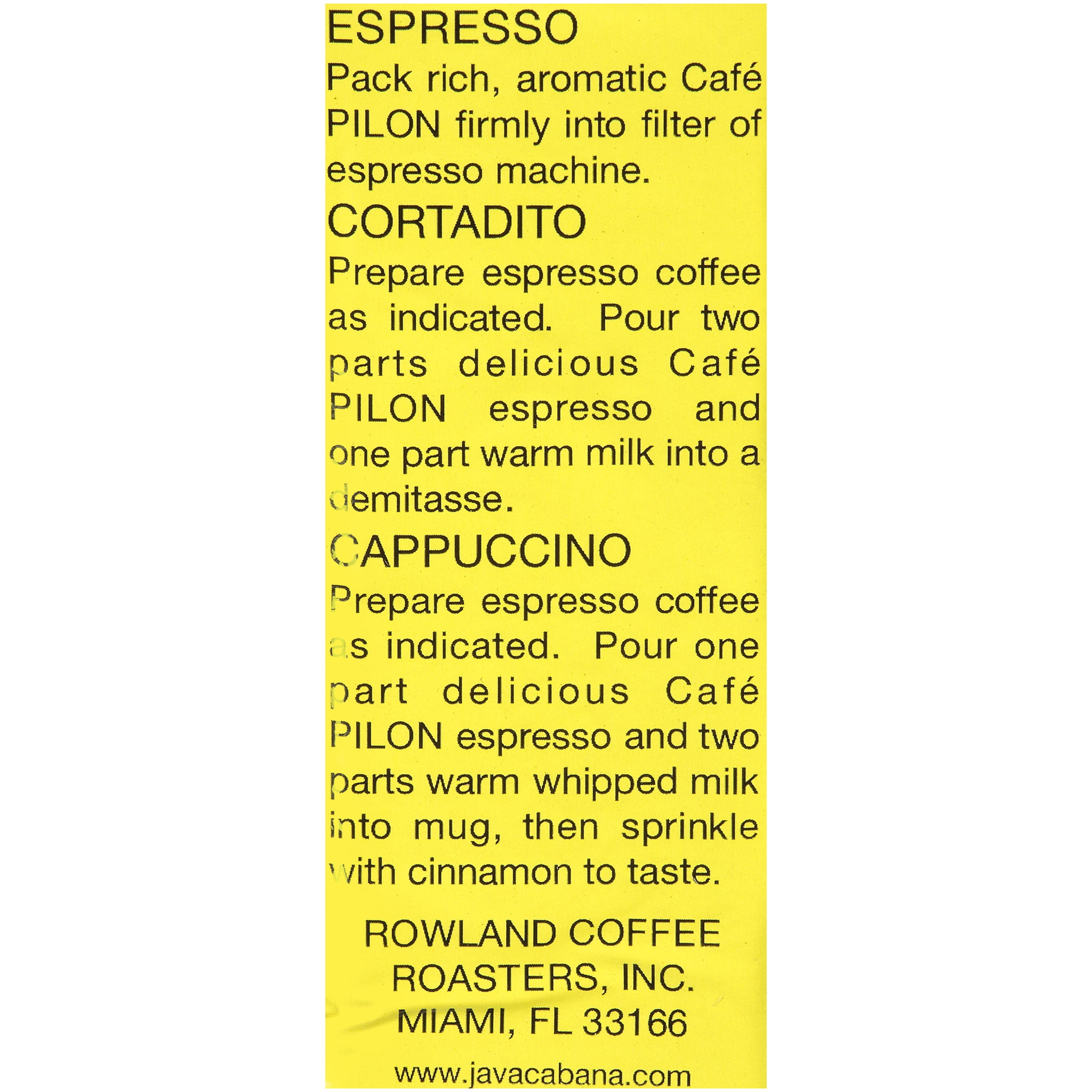 Caf Pilon Espresso Ground Coffee, 10-Ounce 