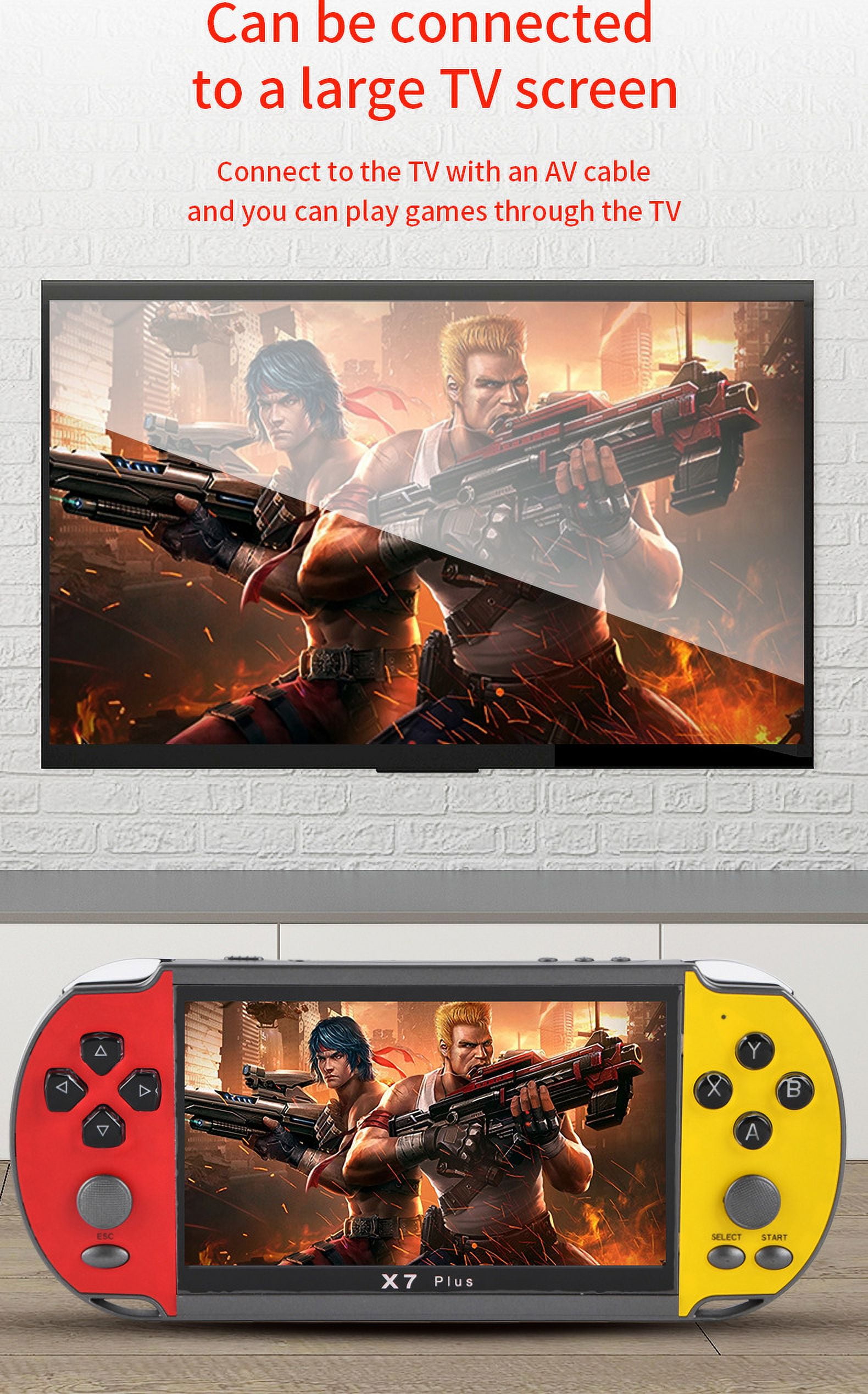 X7Plus  4.3Inch HD Screen Portable Audio Video Player Classic Play Built-in15000+  Games