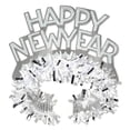 thumbnail image 2 of Beistle Club Pack of 50 White and Silver Regal "Happy New Years" Legacy Party Favor Tiaras, 2 of 2