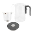 thumbnail image 2 of Water Separation Tea Pot, Press Control Tea Pot Transparent Look  for Home, 2 of 7
