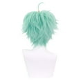 thumbnail image 4 of TopLLC Wigs Green Inverted Short Hair Cosplay Wig Modeling Up Wig False wigg, 4 of 8