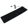 thumbnail image 4 of Flexible Foldable Silicone Keyboard for Home Use Waterproof and Dustproof Black 109 Keys, 4 of 8