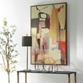 thumbnail image 3 of Uttermost Peaches Canvas Fabric Framed Abstract Art in Beige/Red/Taupe, 3 of 5