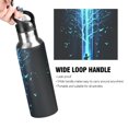 thumbnail image 4 of Yayeee 33oz Insulated Water Bottle Double Wall Stainless Steel with Flip Straw Lid, Blue Tree, 4 of 7