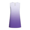 thumbnail image 7 of Gamivast Dresses for Women Sleeveless Crew Neck Loose Fit Shift Mini Dress Solid Color Ruffle Hem Flowy Comfy Casual Beach Vacation Summer Dresses Spring Dresses, 7 of 7
