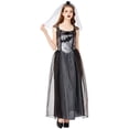 thumbnail image 4 of Cosplay Halloween juego de rol uniforme vestido tocado + vestido de manga corta con cuello en V Pompotops  ghjkhdj17885, 4 of 9